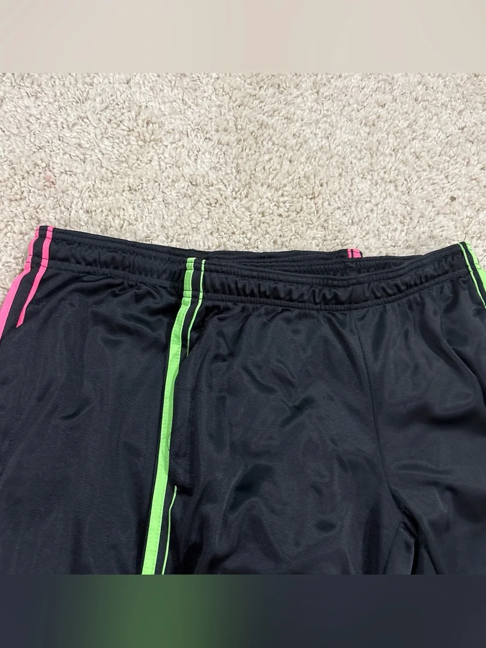 Bundle of 2 Victory Active Women’s Elastic Striped Track Pants Joggers Sz Medium - Picture 3 of 5